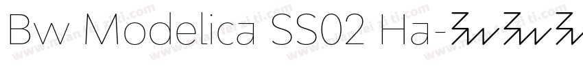 Bw Modelica SS02 Ha字体转换